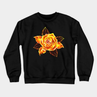 Blooming Fire Rose Crewneck Sweatshirt